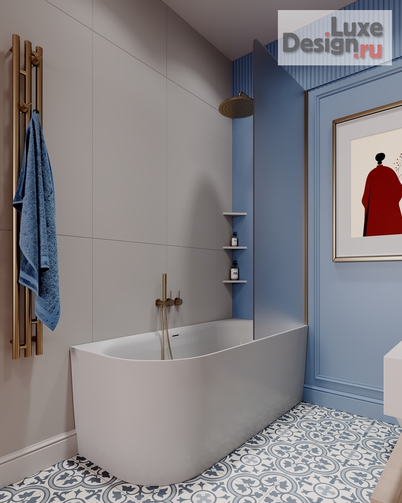 Дизайн интерьера трехкомнатной квартиры "ИНТЕРЬЕР КВАРТИРЫ В ЖК НАСТОЯЩЕЕ 95 КВ.М" (фото 1)