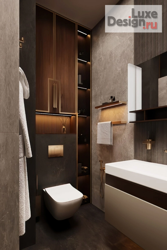 Дизайн интерьера двухкомнатной квартиры "ИНТЕРЬЕР В ЖК NAGATINO I-LAND 75 КВ.М" (фото 24)