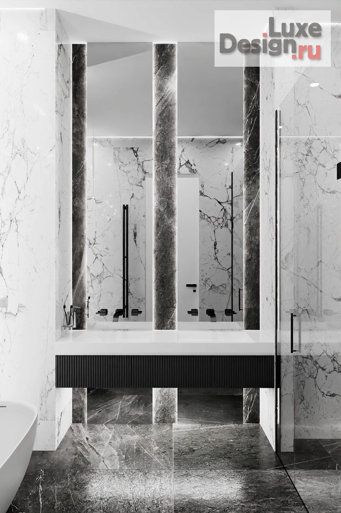 Дизайн интерьера двухкомнатной квартиры "ИНТЕРЬЕР В ЖК CARRE BLANC 75 КВ.М" (фото 3)