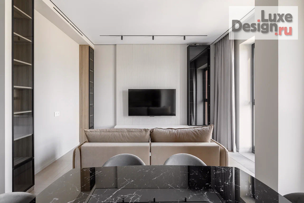 Дизайн интерьера двухкомнатной квартиры "РЕАЛИЗОВАННЫЙ ИНТЕРЬЕР ПОД СДАЧУ В ЖК SIDNEY CITY 60 КВ.М" (фото 2)