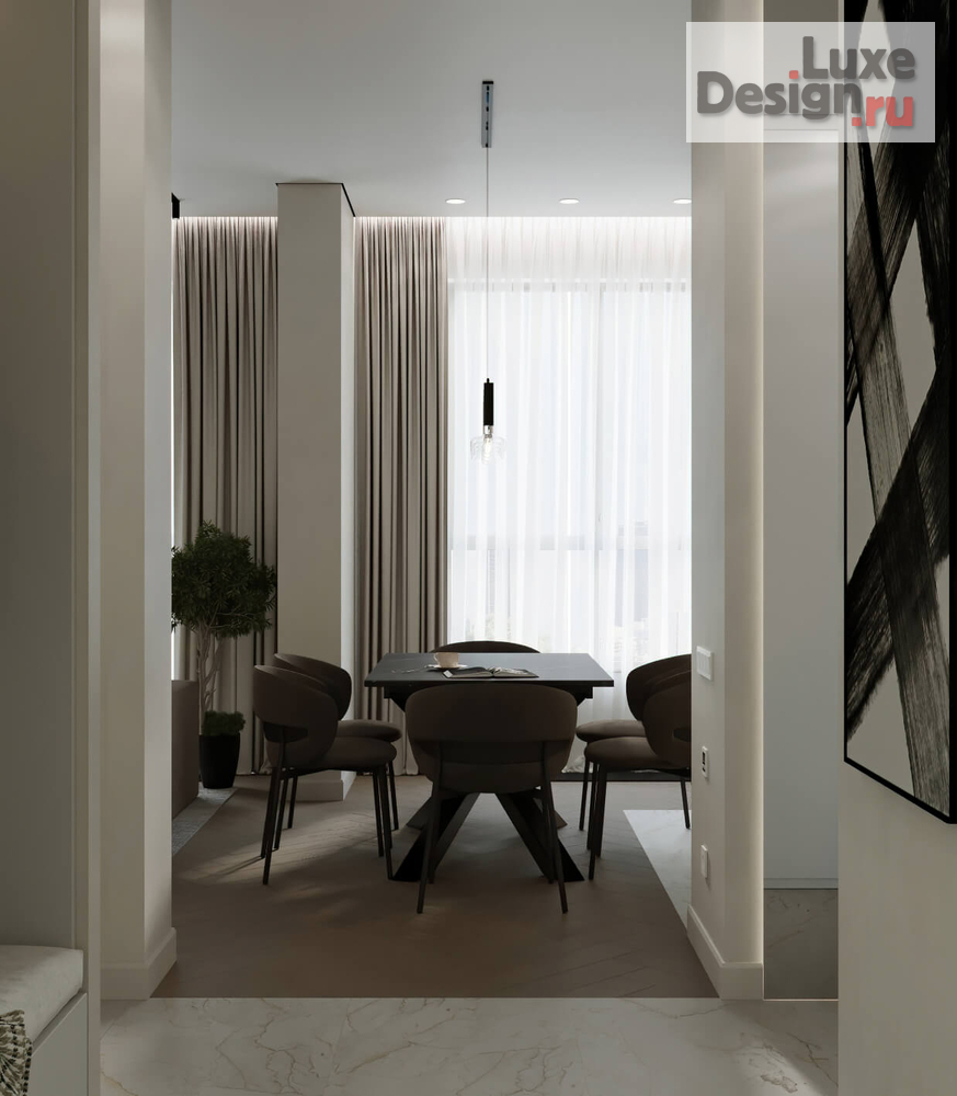 Дизайн интерьера двухкомнатной квартиры "РЕАЛИЗОВАННЫЙ ИНТЕРЬЕР ПОД СДАЧУ В ЖК SIDNEY CITY 60 КВ.М" (фото 18)