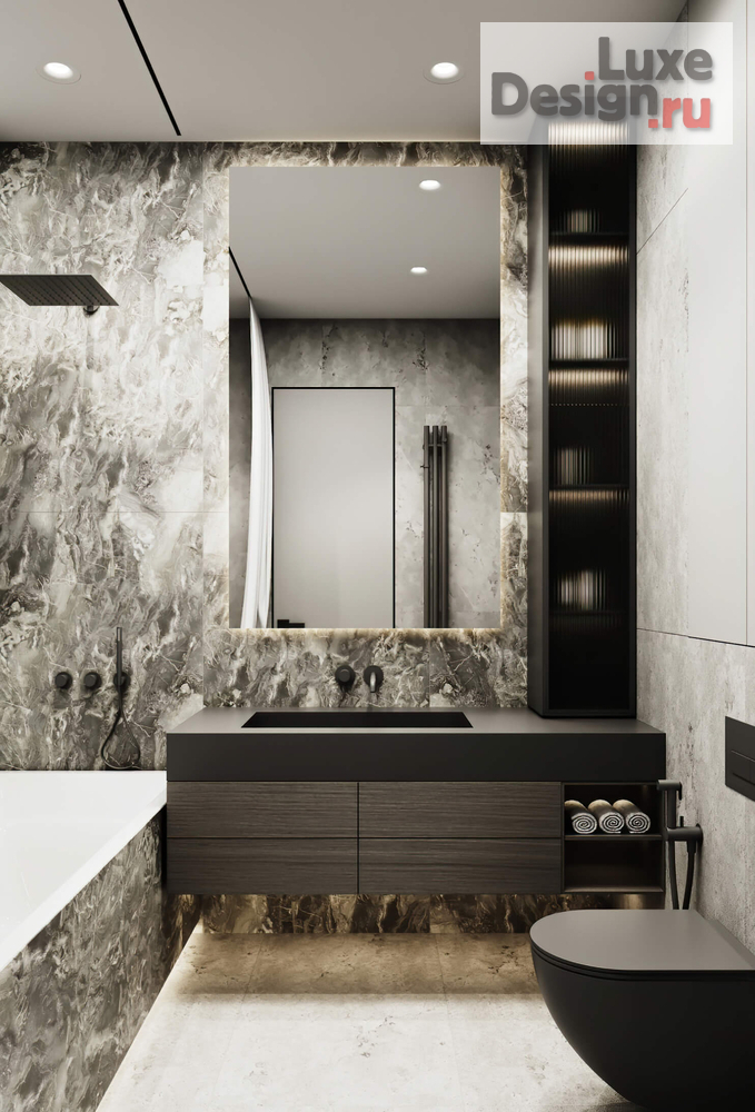 Дизайн интерьера трехкомнатной квартиры "КВАРТИРА В ЖК ТРИУМФ 80 КВ.М В КРАСНОДАРЕ" (фото 3)