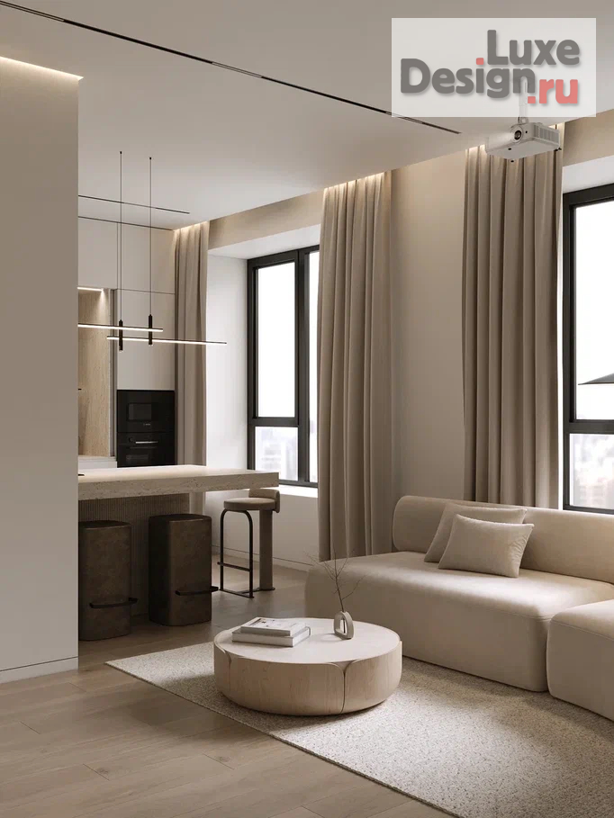 Дизайн интерьера трехкомнатной квартиры "ИНТЕРЬЕР КВАРТИРЫ В ЖК WILL TOWERS 88 кв,м" (фото 4)