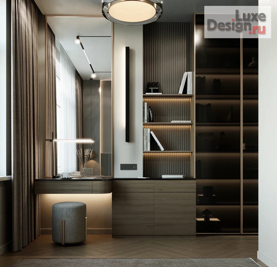 Дизайн интерьера двухкомнатной квартиры "ИНТЕРЬЕР КВАРТИРЫ ВО ВНУКОВО 60 КВ.М" (фото 11)