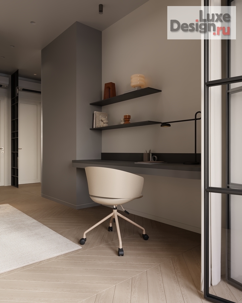 Дизайн интерьера трехкомнатной квартиры "ИНТЕРЬЕР КВАРТИРЫ В ЖК НАСТОЯЩЕЕ 95 КВ.М" (фото 5)