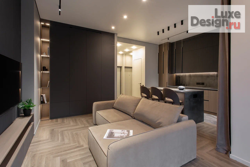 Дизайн интерьера двухкомнатной квартиры "РЕАЛИЗОВАННЫЙ ИНТЕРЬЕР В ЖК SIDNEY CITY 60 КВ.М" (фото 4)