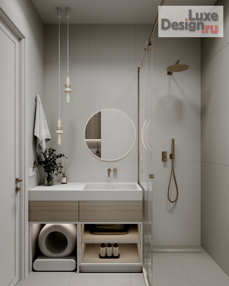 Дизайн интерьера трехкомнатной квартиры "ИНТЕРЬЕР КВАРТИРЫ В ЖК НАСТОЯЩЕЕ 95 КВ.М" (фото 7)