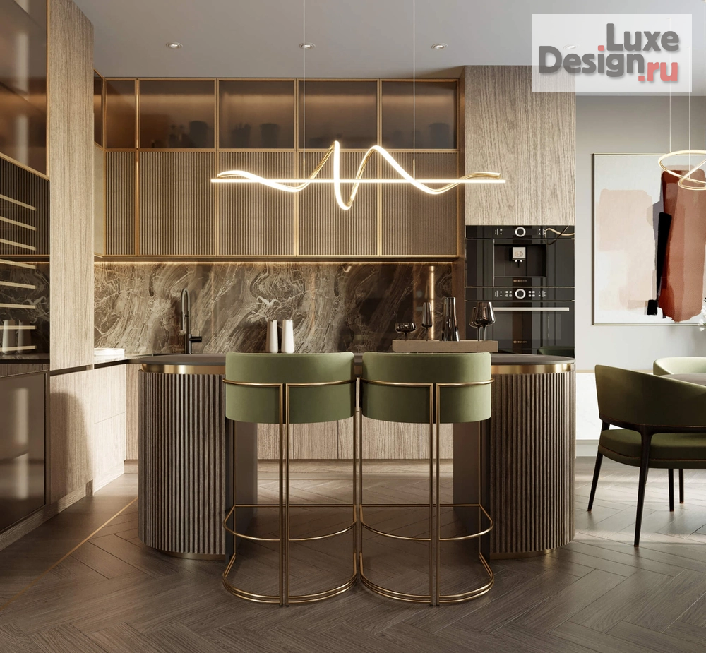 Дизайн интерьера трехкомнатной квартиры "ИНТЕРЬЕР КВАРТИРЫ 95 КВ.М ВО ВНУКОВО" (фото 2)