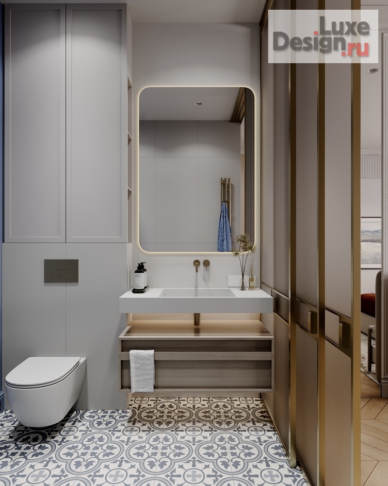 Дизайн интерьера трехкомнатной квартиры "ИНТЕРЬЕР КВАРТИРЫ В ЖК НАСТОЯЩЕЕ 95 КВ.М" (фото 9)