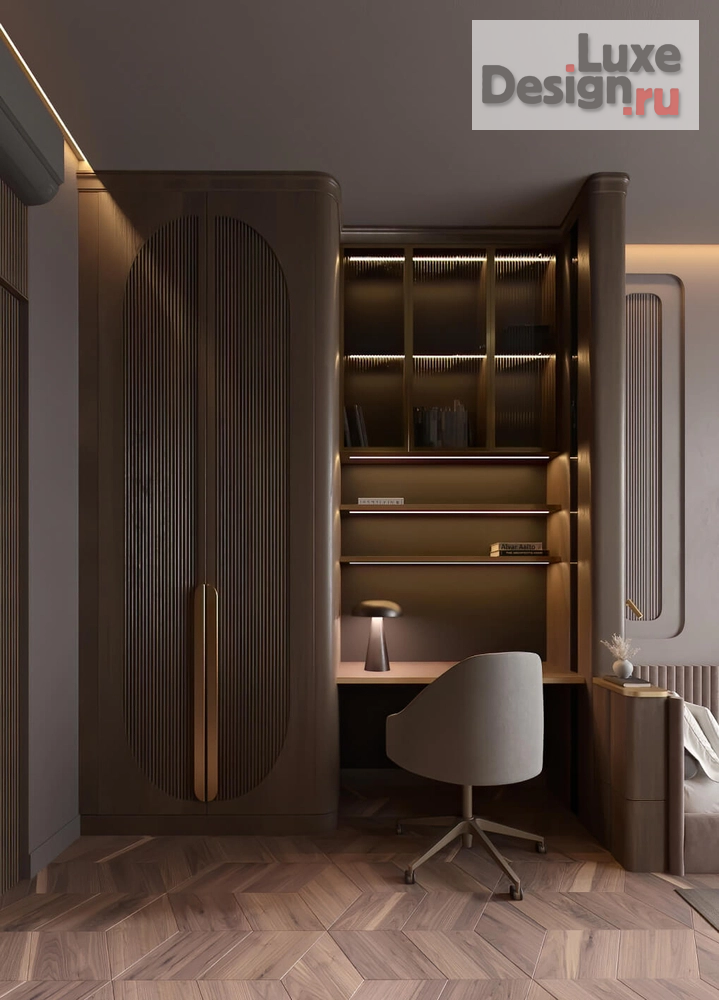 Дизайн интерьера двухкомнатной квартиры "ИНТЕРЬЕР В ЖК NAGATINO I-LAND 75 КВ.М" (фото 5)