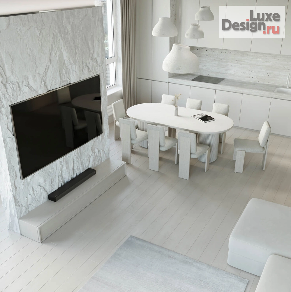 Дизайн интерьера трехкомнатной квартиры "ИНТЕРЬЕР КВАРТИРЫ В ЖК SITY PARK 150 КВ.М" (фото 6)