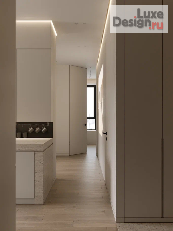 Дизайн интерьера трехкомнатной квартиры "ИНТЕРЬЕР КВАРТИРЫ В ЖК WILL TOWERS 88 кв,м" (фото 6)