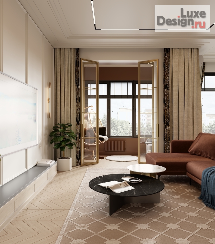 Дизайн интерьера трехкомнатной квартиры "ИНТЕРЬЕР КВАРТИРЫ В ЖК НАСТОЯЩЕЕ 95 КВ.М" (фото 10)