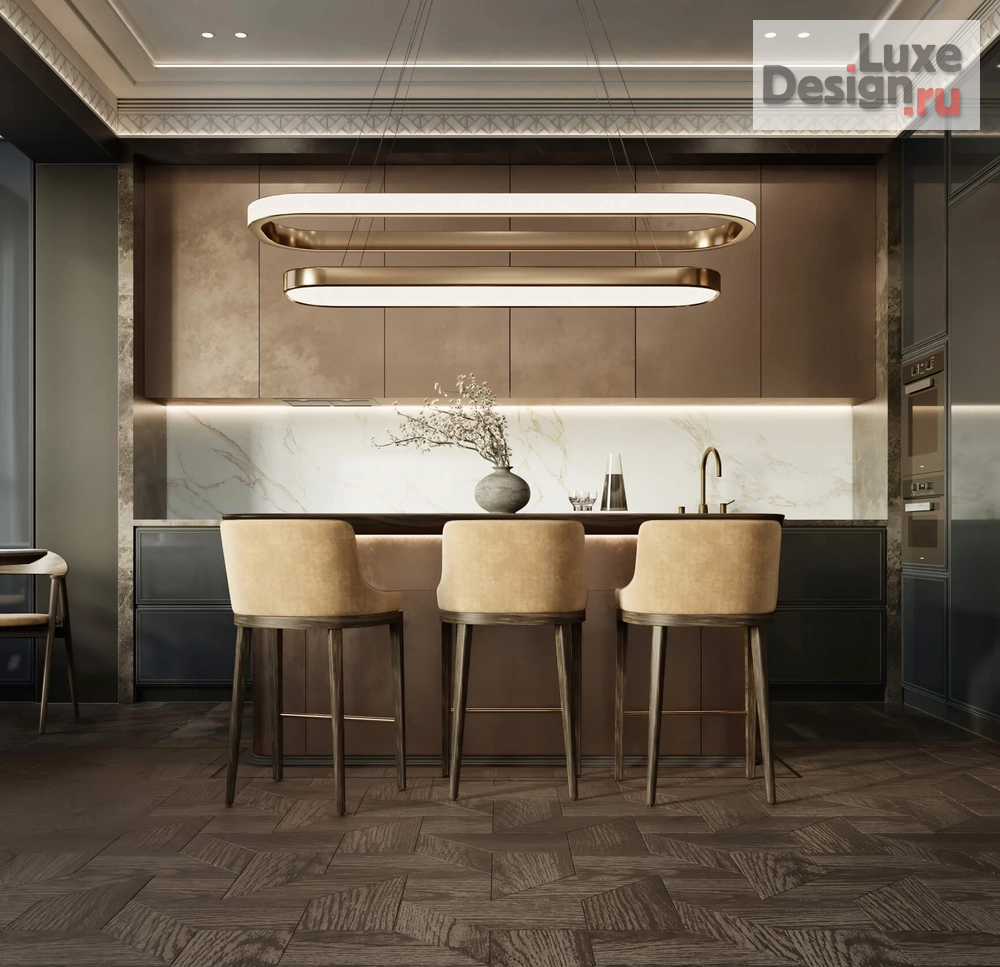 Дизайн интерьера трехкомнатной квартиры "ИНТЕРЬЕР КВАРТИРЫ В ЖК SITY PARK 120 КВ.М" (фото 12)