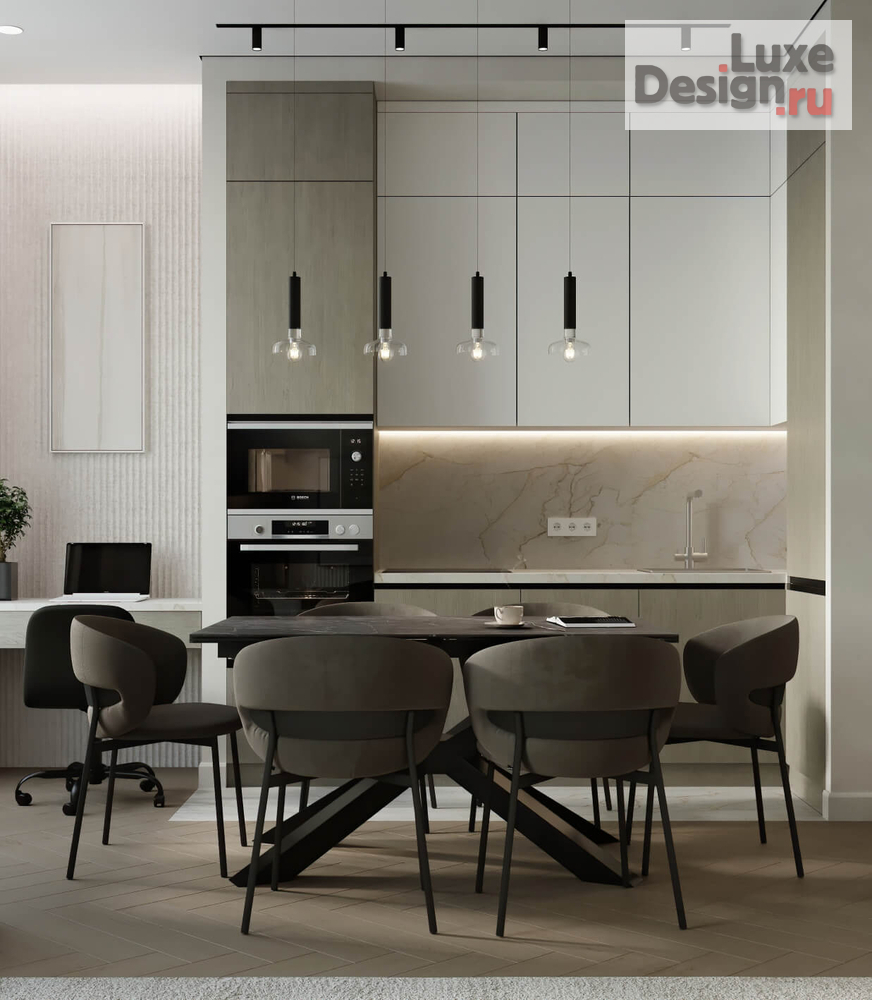 Дизайн интерьера двухкомнатной квартиры "РЕАЛИЗОВАННЫЙ ИНТЕРЬЕР ПОД СДАЧУ В ЖК SIDNEY CITY 60 КВ.М" (фото 24)