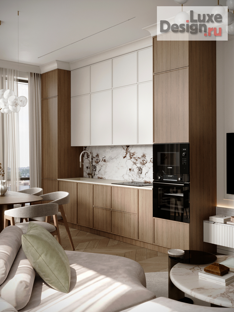 Дизайн интерьера трехкомнатной квартиры "ИНТЕРЬЕР КВАРТИРЫ В ЖК iLOVE 85 КВ.М" (фото 7)