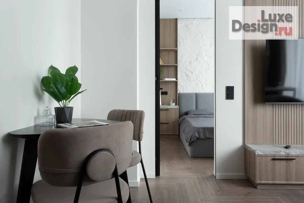 Дизайн интерьера однокомнатной квартиры "РЕАЛИЗОВАННАЯ КВАРТИРА 30 КВ.М В МОСКВЕ" (фото 3)