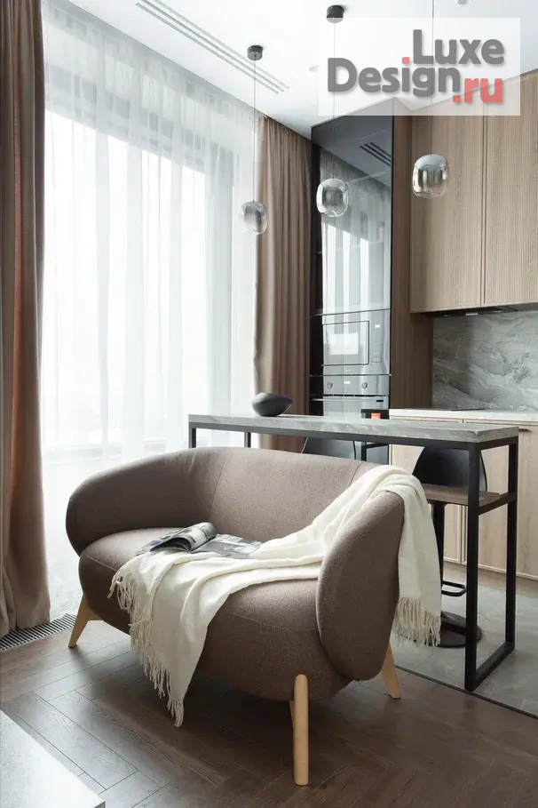 Дизайн интерьера однокомнатной квартиры "РЕАЛИЗОВАННАЯ КВАРТИРА 30 КВ.М В МОСКВЕ" (фото 11)