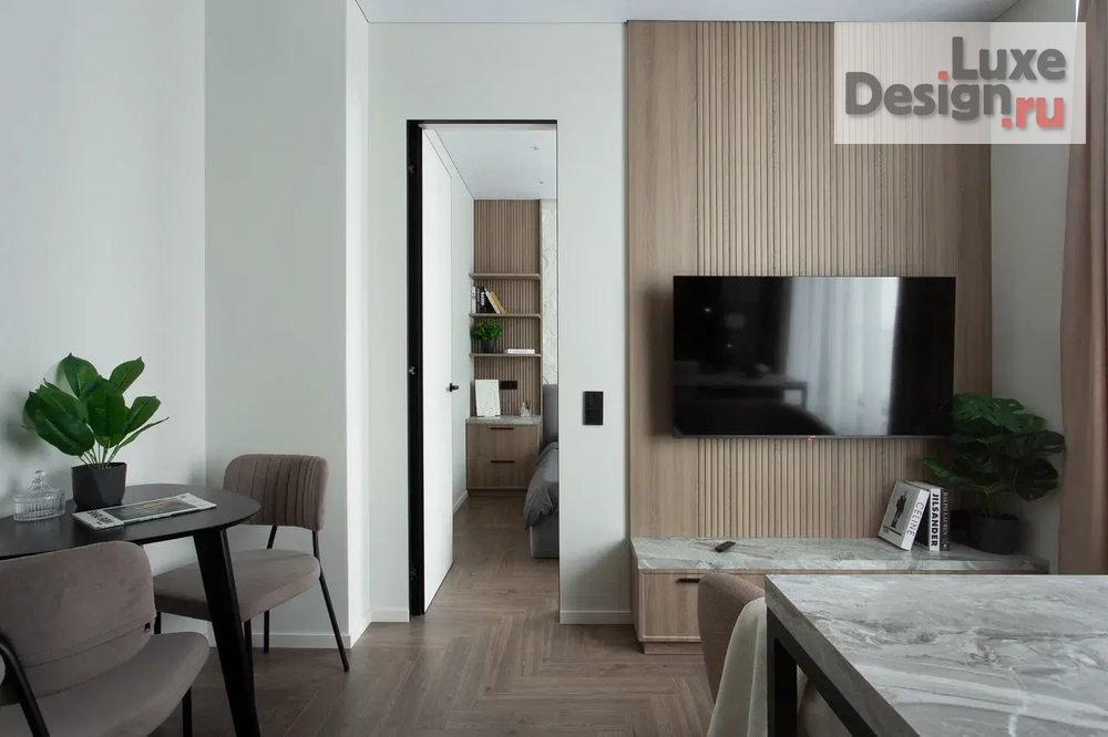 Дизайн интерьера однокомнатной квартиры "РЕАЛИЗОВАННАЯ КВАРТИРА 30 КВ.М В МОСКВЕ" (фото 2)