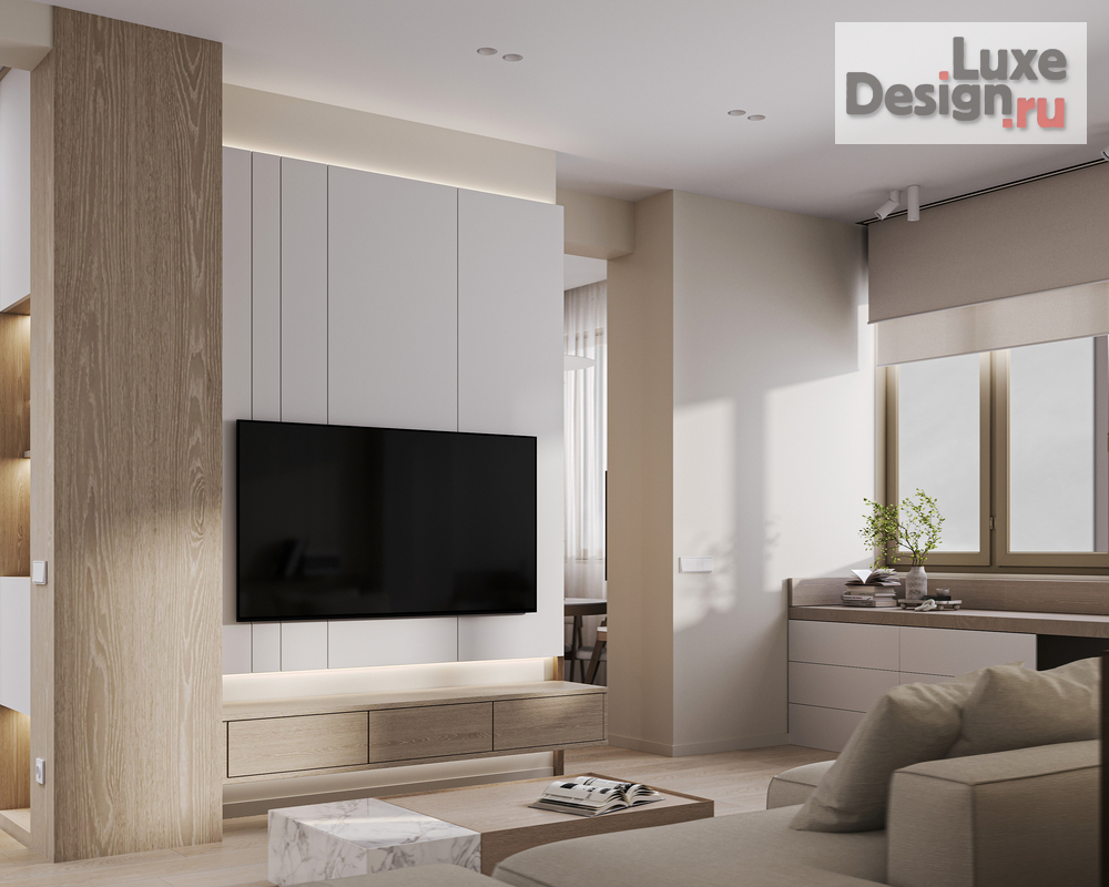 Дизайн интерьера четырехкомнатной квартиры "КВАРТИРА НА ПРОСПЕКТЕ ВЕРНАДСКОГО 103 КВ.М" (фото 3)