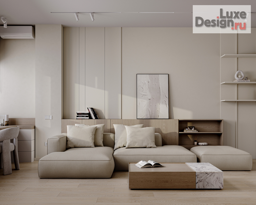 Дизайн интерьера четырехкомнатной квартиры "КВАРТИРА НА ПРОСПЕКТЕ ВЕРНАДСКОГО 103 КВ.М" (фото 7)