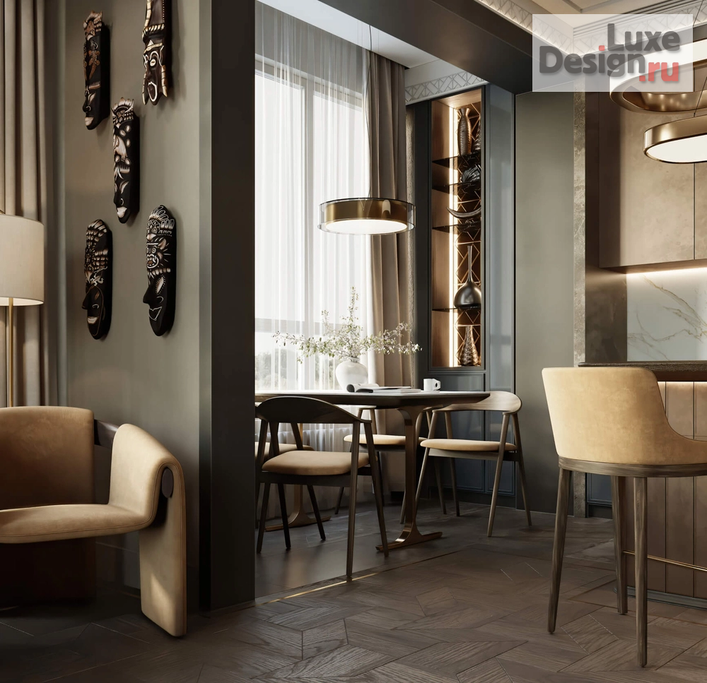 Дизайн интерьера трехкомнатной квартиры "ЖК Сити - Парк Москва" (фото 2)