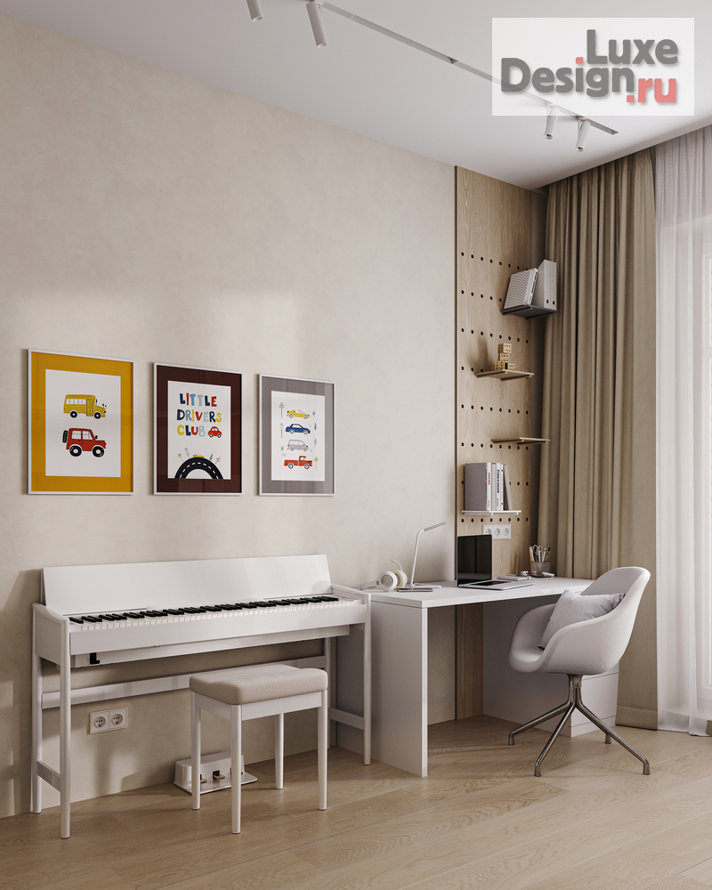 Дизайн интерьера четырехкомнатной квартиры "КВАРТИРА НА ПРОСПЕКТЕ ВЕРНАДСКОГО 103 КВ.М" (фото 9)