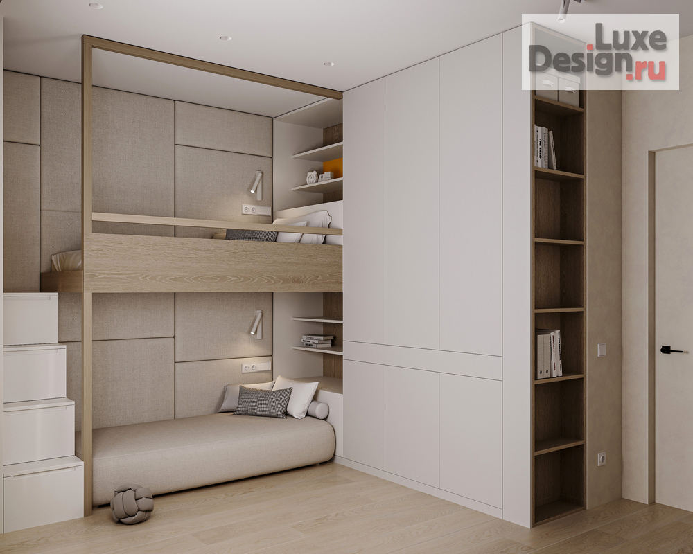 Дизайн интерьера четырехкомнатной квартиры "КВАРТИРА НА ПРОСПЕКТЕ ВЕРНАДСКОГО 103 КВ.М" (фото 10)