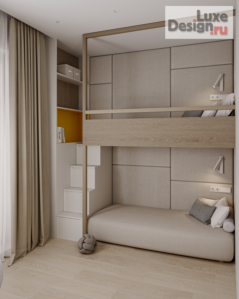 Дизайн интерьера четырехкомнатной квартиры "КВАРТИРА НА ПРОСПЕКТЕ ВЕРНАДСКОГО 103 КВ.М" (фото 11)