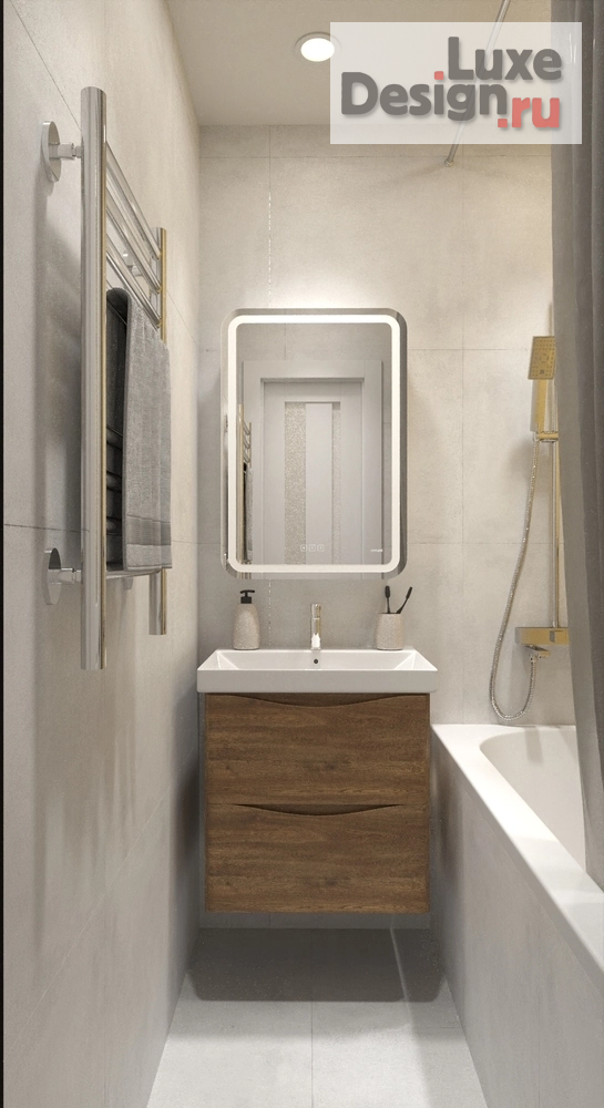 Дизайн интерьера двухкомнатной квартиры "Светлый интерьер для спокойной жизни вдвоём" (фото 8)