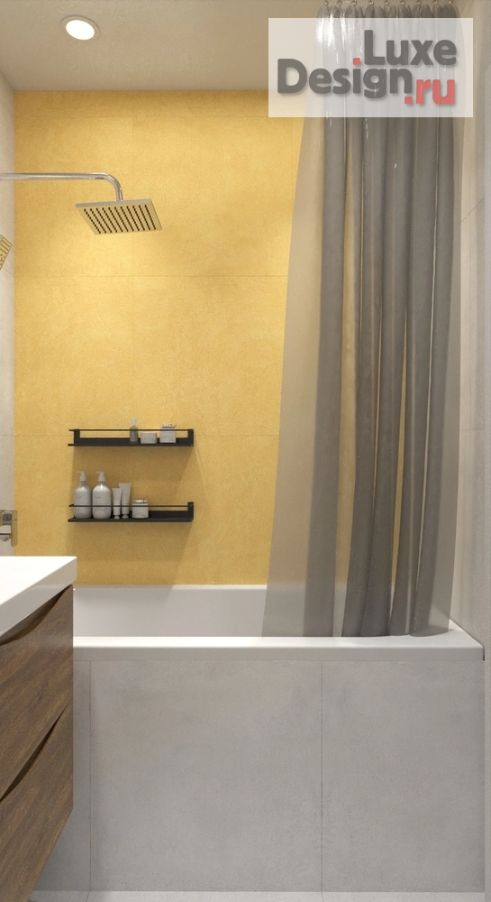 Дизайн интерьера двухкомнатной квартиры "Светлый интерьер для спокойной жизни вдвоём" (фото 9)