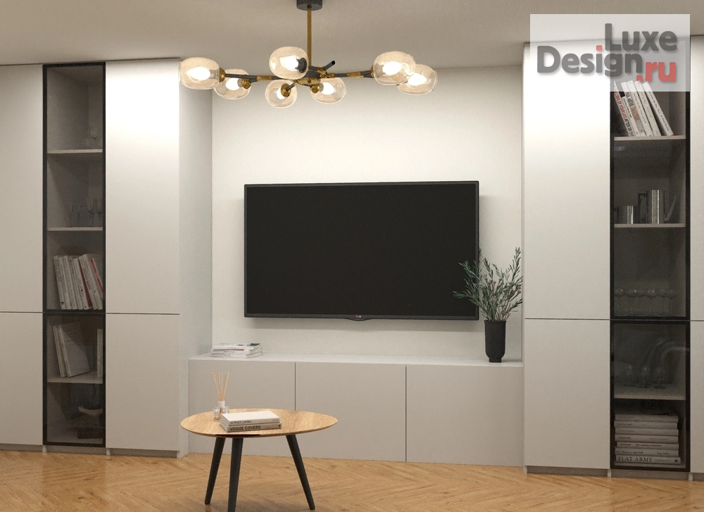 Дизайн интерьера двухкомнатной квартиры "Светлый интерьер для спокойной жизни вдвоём" (фото 10)