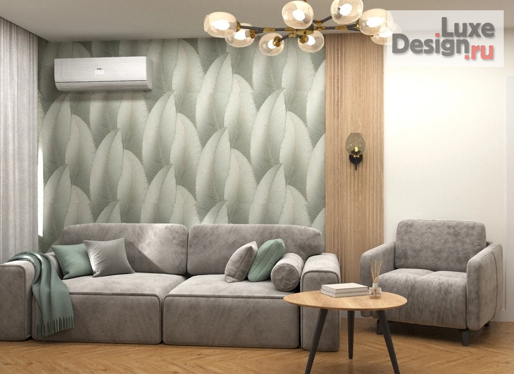 Дизайн интерьера двухкомнатной квартиры "Светлый интерьер для спокойной жизни вдвоём" (фото 11)