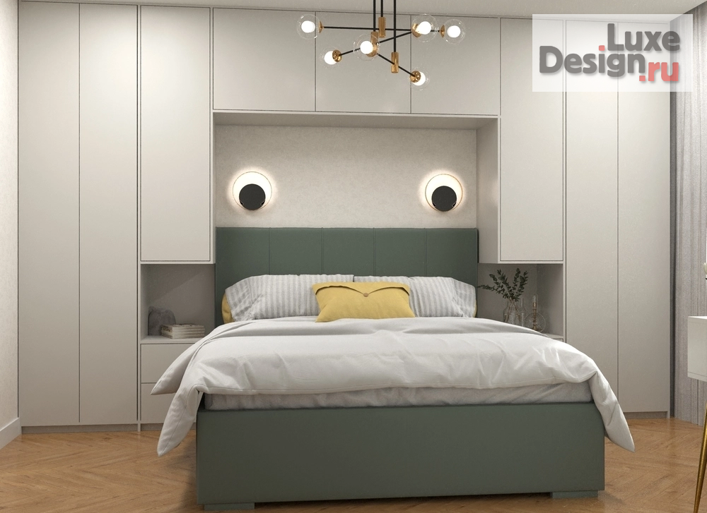 Дизайн интерьера двухкомнатной квартиры "Светлый интерьер для спокойной жизни вдвоём" (фото 12)