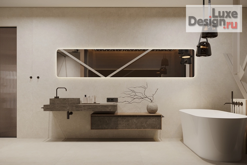 Дизайн интерьера апартаментов "Green Hill лофт пространство 2 этаж" (фото 3)