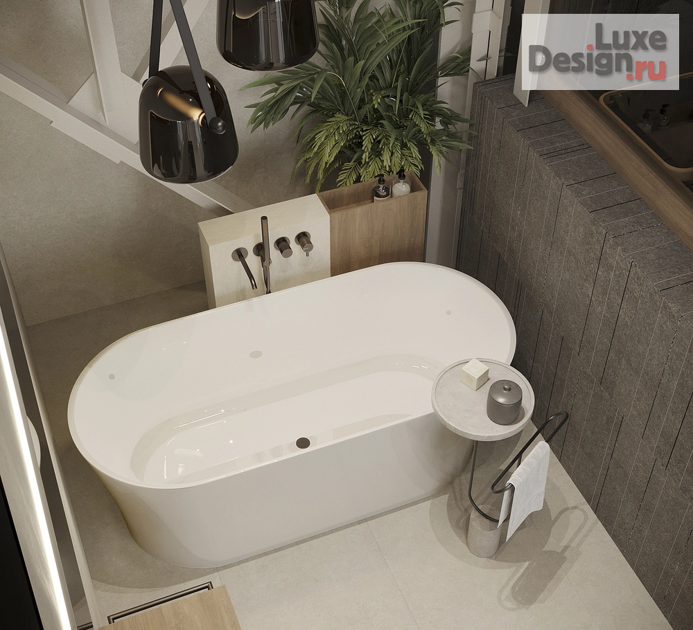 Дизайн интерьера апартаментов "Green Hill лофт пространство 2 этаж" (фото 4)