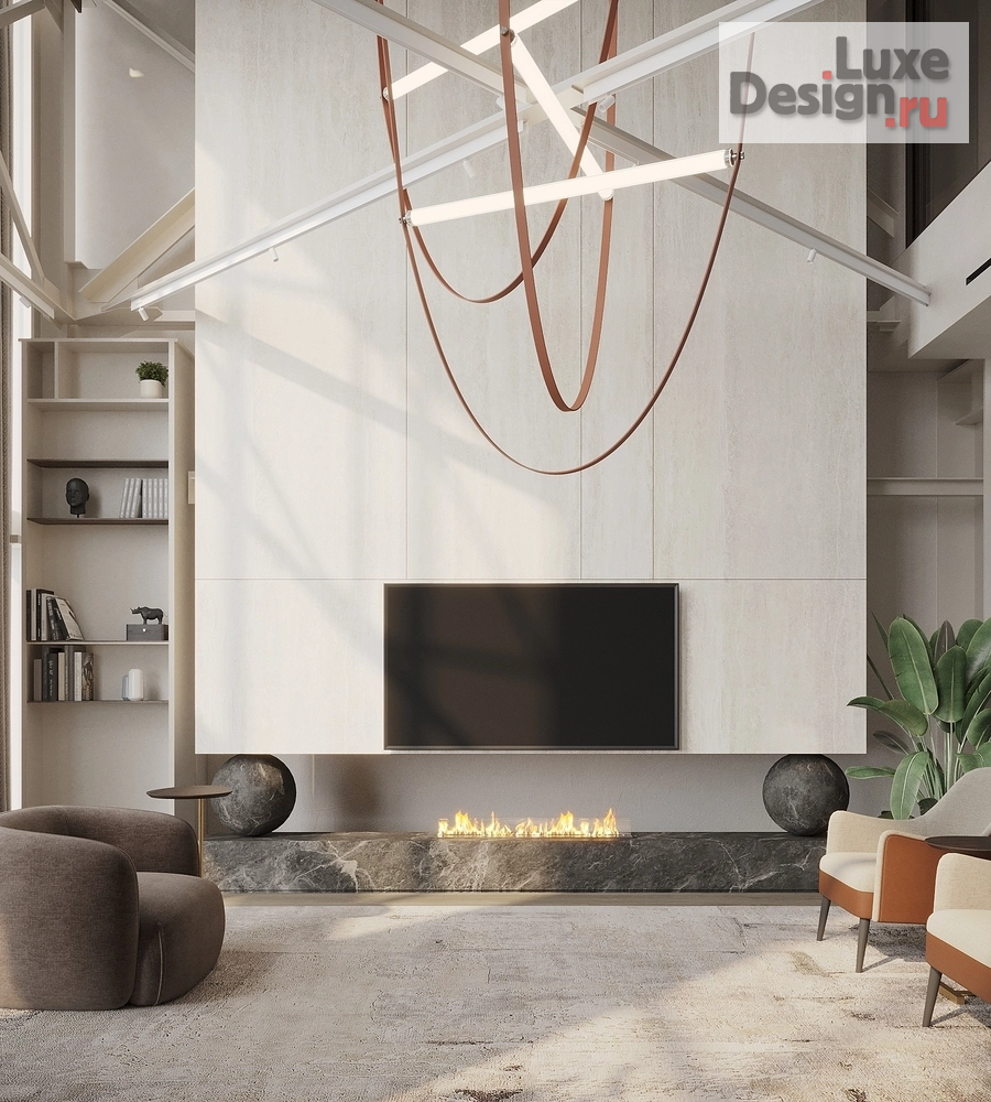 Дизайн интерьера пентхауса "Green Hill лофт пространство 1 этаж" (фото 4)