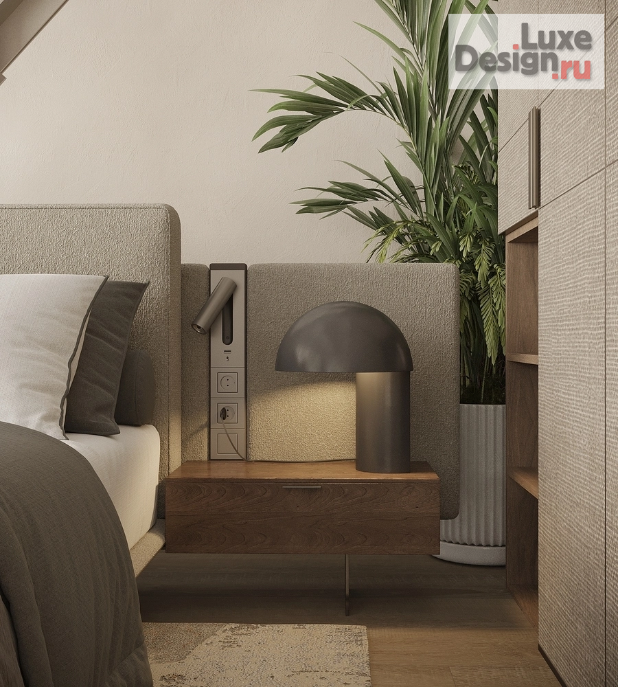 Дизайн интерьера апартаментов "Green Hill лофт пространство 2 этаж" (фото 1)