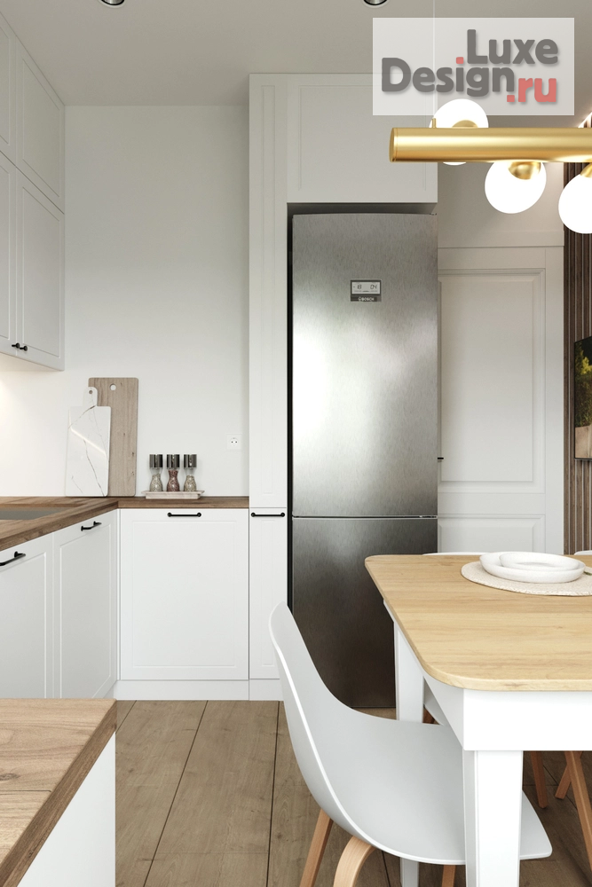 Дизайн интерьера трехкомнатной квартиры "Дизайн проект квартиры в г. Зеленоград" (фото 6) от дизайнера Михновец Анна Владимировна Дизайн интерьера трехкомнатной квартиры "Дизайн проект квартиры в г. Зеленоград" (фото 6)