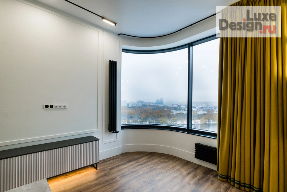Дизайн интерьера двухкомнатной квартиры "ЖК LEVEL СТРЕШНЕВО, Москва "Апартаменты с потрясающим видом на пойму реки и лесопарк"" (фото 8)
