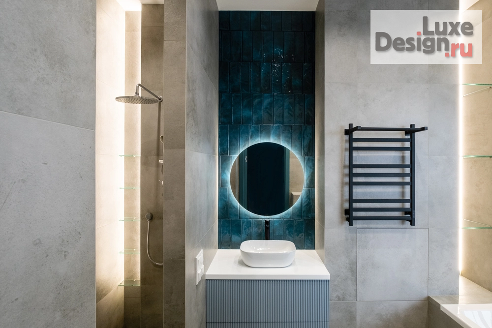 Дизайн интерьера двухкомнатной квартиры "ЖК LEVEL СТРЕШНЕВО, Москва "Апартаменты с потрясающим видом на пойму реки и лесопарк"" (фото 2)