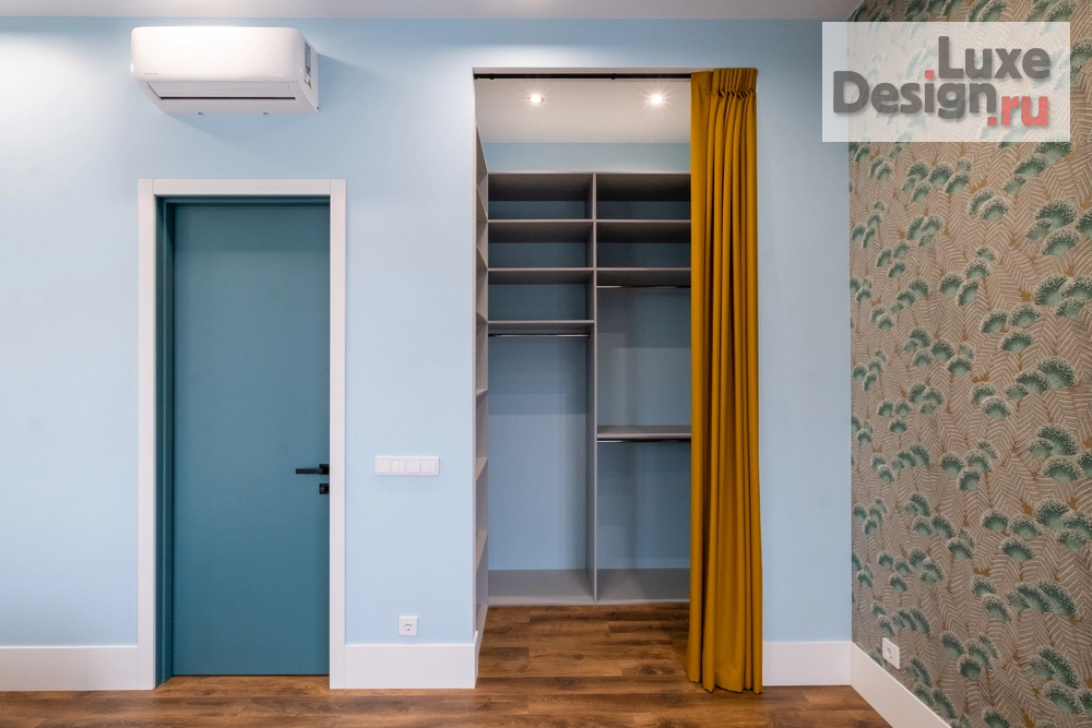 Дизайн интерьера двухкомнатной квартиры "ЖК LEVEL СТРЕШНЕВО, Москва "Апартаменты с потрясающим видом на пойму реки и лесопарк"" (фото 7)