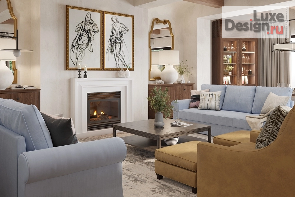 Дизайн интерьера коттеджа "Проект коттеджа Крым 400м2" (фото 1)