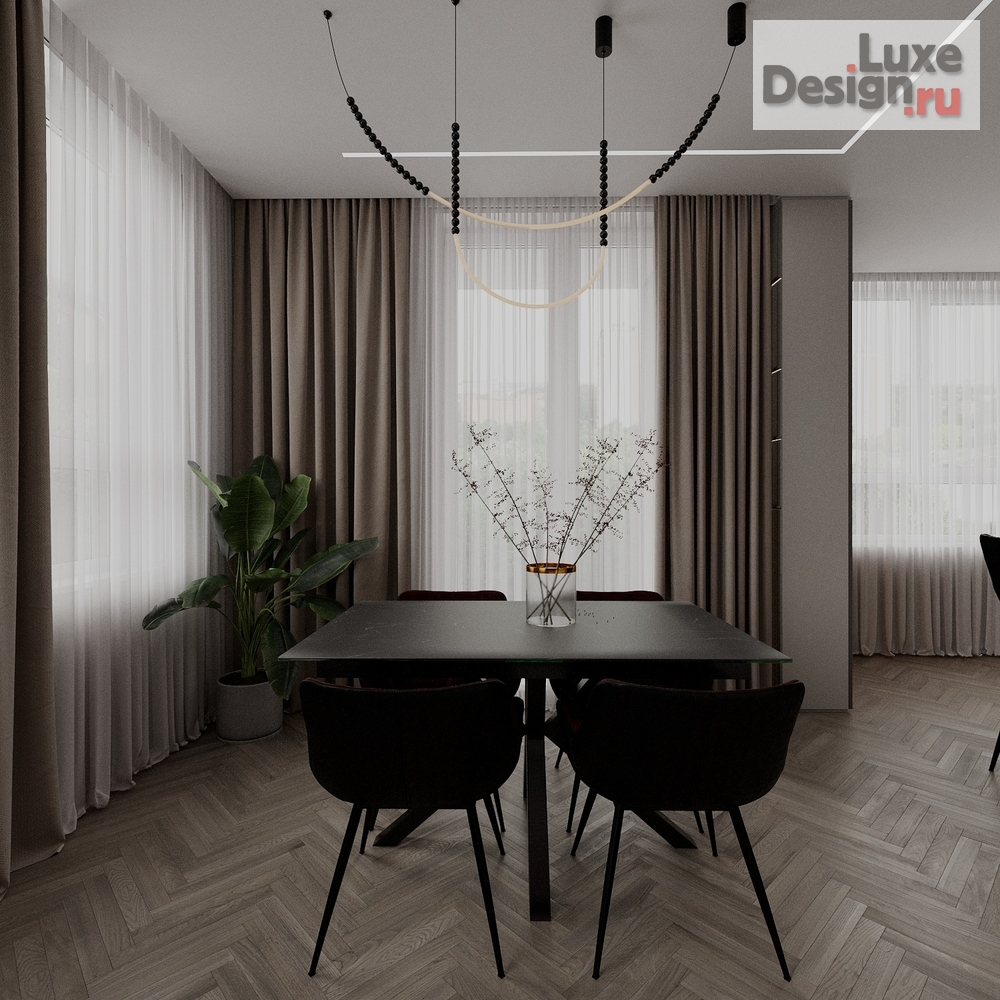 Дизайн интерьера квартиры "Кухня-гостиная " (фото 2)