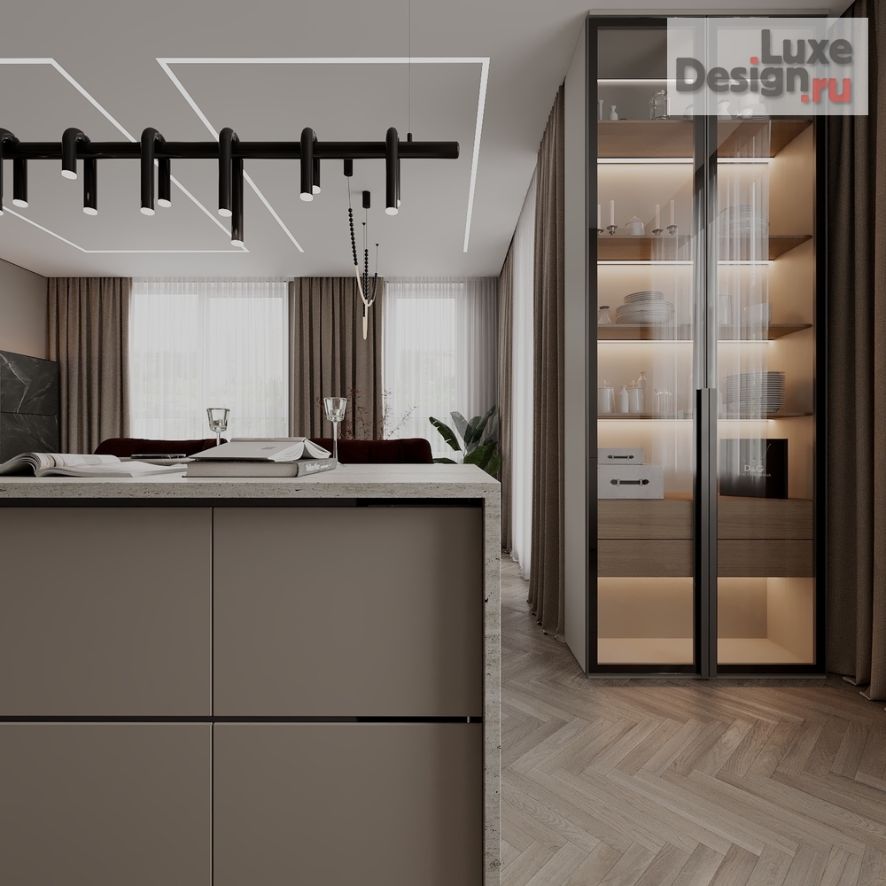 Дизайн интерьера квартиры "Кухня-гостиная " (фото 7)