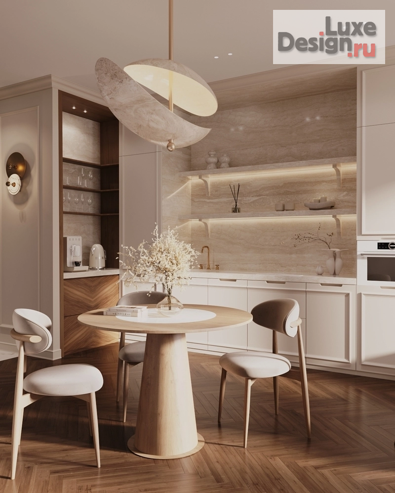 Дизайн интерьера кухни "Кухня-гостиная во Французском стиле" (фото 1)