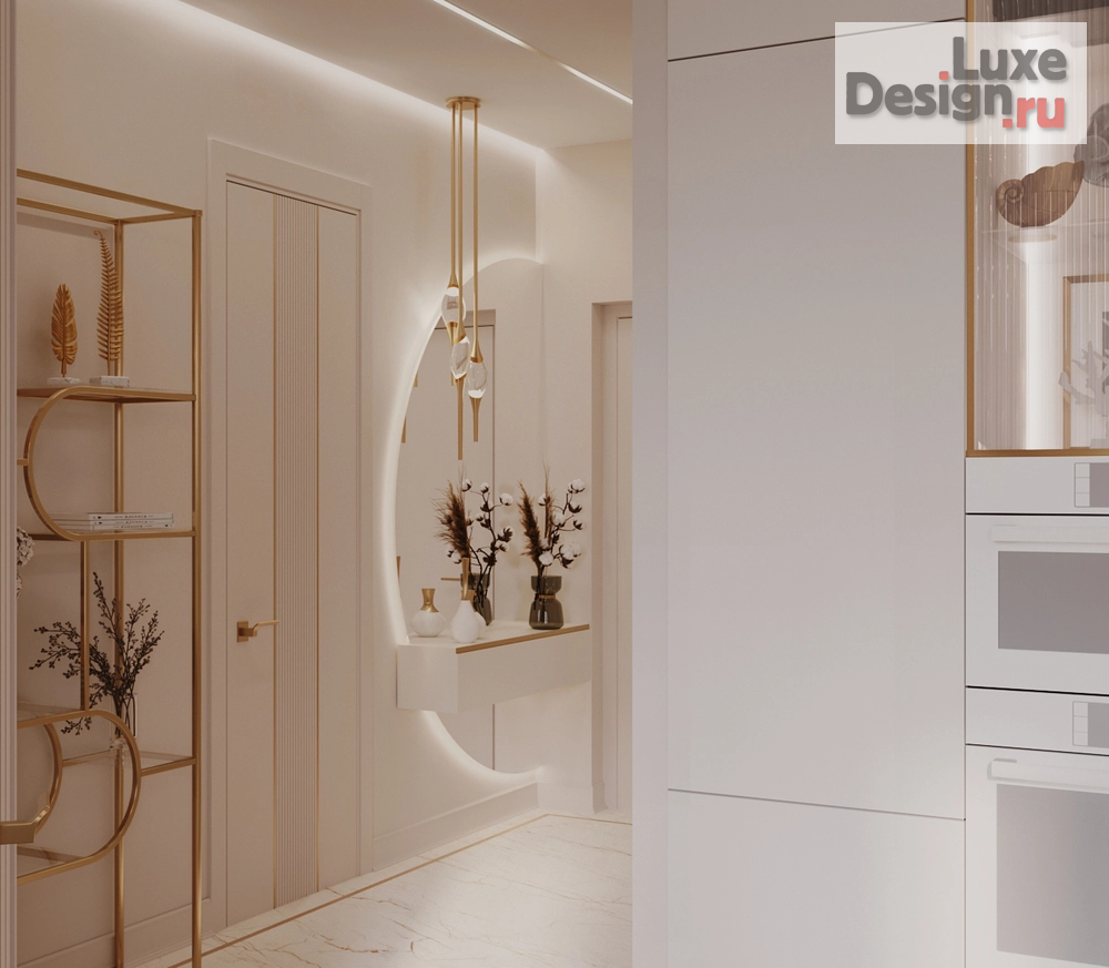 Дизайн интерьера квартиры "Квартира в Неоклассике в ЖК Fullhouse" (фото 10) от дизайнера Фрайдис Дарья Вячеславовна Дизайн интерьера квартиры "Квартира в Неоклассике в ЖК Fullhouse" (фото 10)