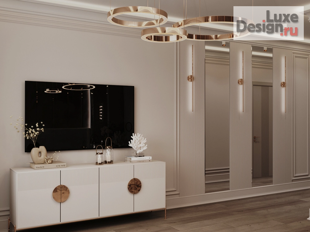 Дизайн интерьера квартиры "Квартира 125 м2 в Неоклассике" (фото 16) от дизайнера Фрайдис Дарья Вячеславовна Дизайн интерьера квартиры "Квартира 125 м2 в Неоклассике" (фото 16)