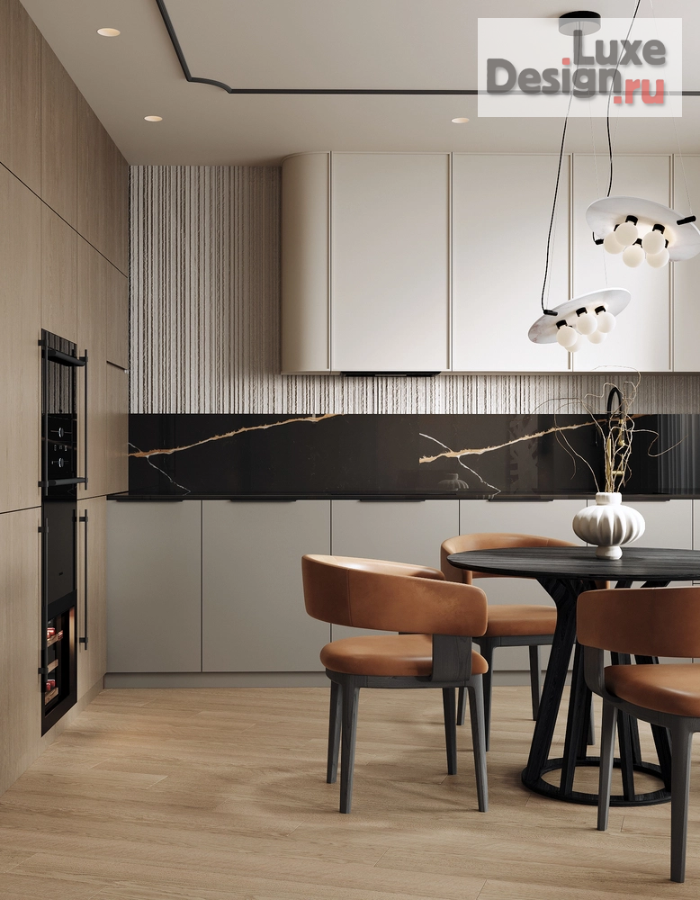 Дизайн интерьера трехкомнатной квартиры "ЖК Приморский Квартал, г. Санкт-Петербург" (фото 1)