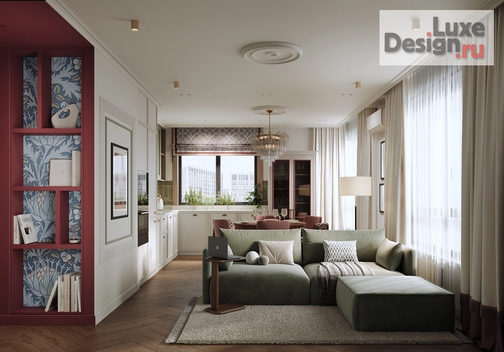 Дизайн интерьера трехкомнатной квартиры "Квартира в Москве " (фото 3)
